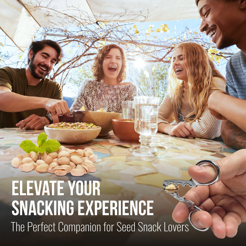 Stainless Steel Nutcracker Pliers, Durable Metal Seed Sheller & Walnut Cracker, Multi-Function Kitchen Tool