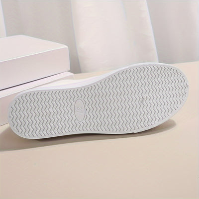 Women's Solid Color Canvas Shoes, Casual Lace Up Outdoor Shoes, Lightweight Low Top Sneakers