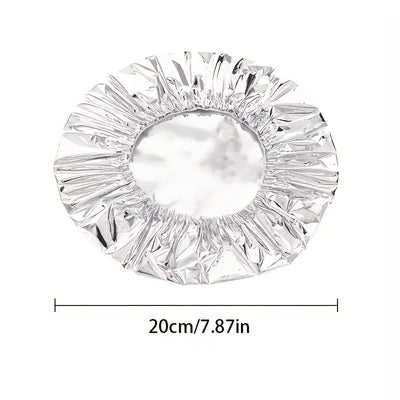 10PCS 15PCS 20PCS 25PCS 30PCS 40PCS 5PCS Food-Grade Reusable Aluminum Foil Lids for Bowls, Plates & Dishes – Universal Kitchen Insulation Covers to Keep Meals Warm and Fresh