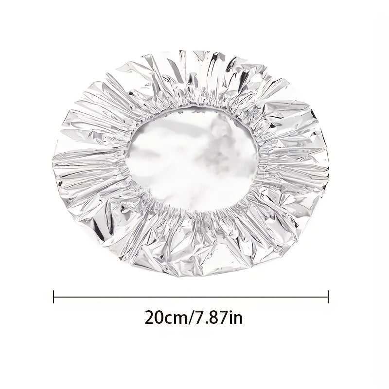 10PCS 15PCS 20PCS 25PCS 30PCS 40PCS 5PCS Food-Grade Reusable Aluminum Foil Lids for Bowls, Plates & Dishes – Universal Kitchen Insulation Covers to Keep Meals Warm and Fresh