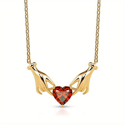 Creative Fashion Elegant Heart Shaped Pendant Necklace Decoration Accessories Girls Festival Birthday Confession Gift