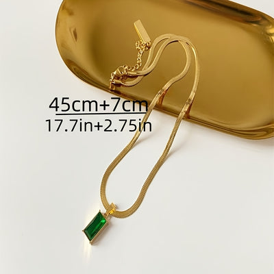 2pcs Niche Style Snake Bone Chain Pendant Necklace for Women