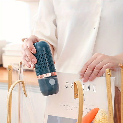 Fruit and Vegetable Cleaning Machine, Fruit and Vegetable Cleaner, USB Wireless Food Purifier, Cleaner Device for Washing Fruits, Vegetables, Rice, Meat and Tableware (Blue)