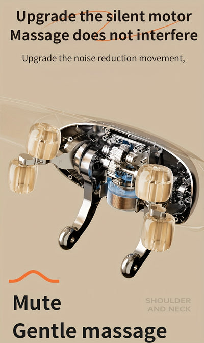 USB Rechargeable Neck Massager, Lumbar And Shoulder Massager, Automatic Cervical Kneader, Trapezius Muscle Massager.