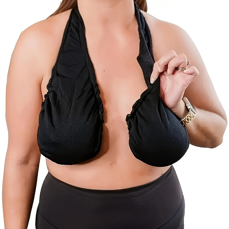 [Summer Sweat-Absorbing Bra] 2025 Summer Adjustable Neck Sweat-Absorbing Bra | Suitable for Outdoor Beach, Nursing, Sports, And Daily Use, Featuring Towel And Bath Towel Styles for Large Busts