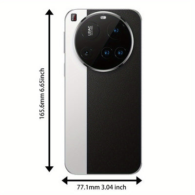 Ultra-thin 8GB + 256GB smartphone, supports expansion of 128GB, Android 13/ Equipped with a 7.3-inch screen, dual SIM design, 1440 x 3200 resolution, up to 6800mAh long-lasting battery, equipped with charger + USB cable + hea