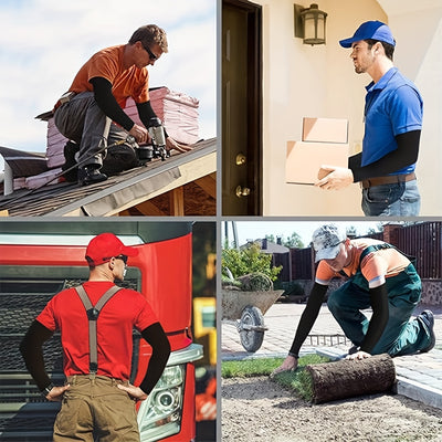 3 Pair Cooling Arm Sleeves, Arm Sleeves Breathable, Stretchable, Quick Drying for Sports & Daily Use, lce Fabric, Elastic Fit, Outdoor Accessory for Summer Activities, Cycling(15/20pairs available), Cycling Gear, Outdoor Acti