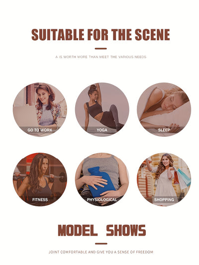 1pc, Esselegance, Sports Bra, Vest, No Rims, with Chest Pads, Mesh, Breathable, High Elasticity, Yoga, Running