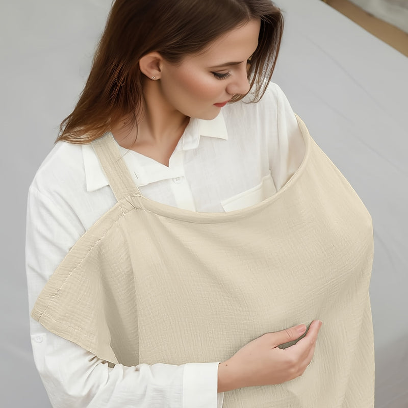 Mint Green Breathable Nursing Cover - Multi-Functional Lactation Cloth for Discreet Breastfeeding, Lightweight & Portable for Summer Use, Perfect for New Moms on the Go, Care Accessory | Versatile Nursing Cover | Lightweight