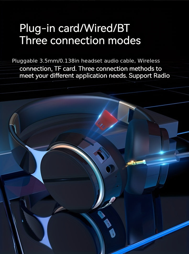 Wireless Headset Wireless Earphone Wireless 5.0 Cute Earbuds Headsets Foldable Lightweight Headphones Suitable For Travel Work Mobile Phone Computer Laptop Christmas Gift For Friends.