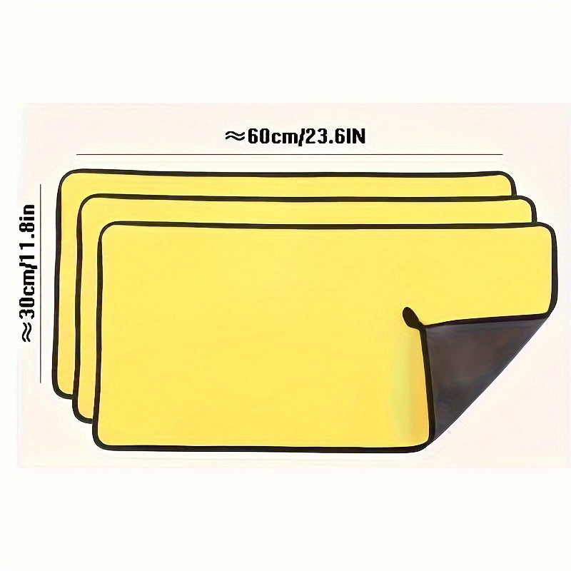 3-Pack Microfiber  Cleaning Cloths, 400 GSM Super Absorbent Washing Towels, Multi-Purpose  Cloth for Home, Kitchen, Bathroom, Window Wiping, Auto Care Supplies and Cleaning Tools