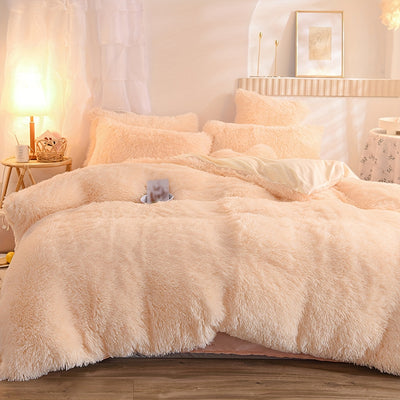 طقم غطاء لحاف فاخر من 3 قطع - غطاء سرير ناعم ومريح لجميع المواسم مصنوع من البوليستر بسحاب لغرفة النوم وغرفة الضيوف والمبيت