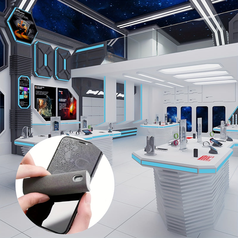 2in1 Microfiber Screen Cleaner Spray Bottle Set, Suitable for Mobile Phone and Computer Microfiber Cloth Wiper, Suitable for iPhone Cleaning Glasses Wiper