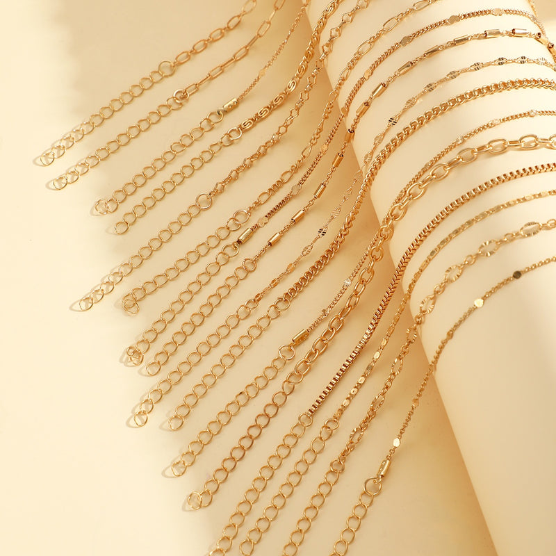 11pcs/12pcs Creative Minimalist Heart Twist Chain Bracelet Set, Stainless Steel with Artificial Crystal Accents, Versatile for Daily Wear & Parties, Valentine&