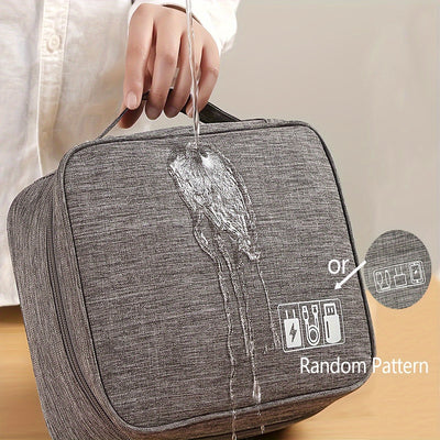 Multi-layer Travel Digital Accessories Storage Bag, Power Bank Earphone Camera Data Cable Storage Box, Multi-functional Divided Mobile Phone Laptop Bag Digital Bag