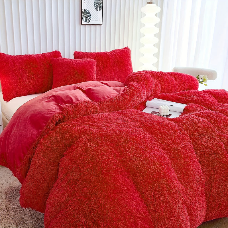 طقم غطاء لحاف فاخر من 3 قطع - غطاء سرير ناعم ومريح لجميع المواسم مصنوع من البوليستر بسحاب لغرفة النوم وغرفة الضيوف والمبيت