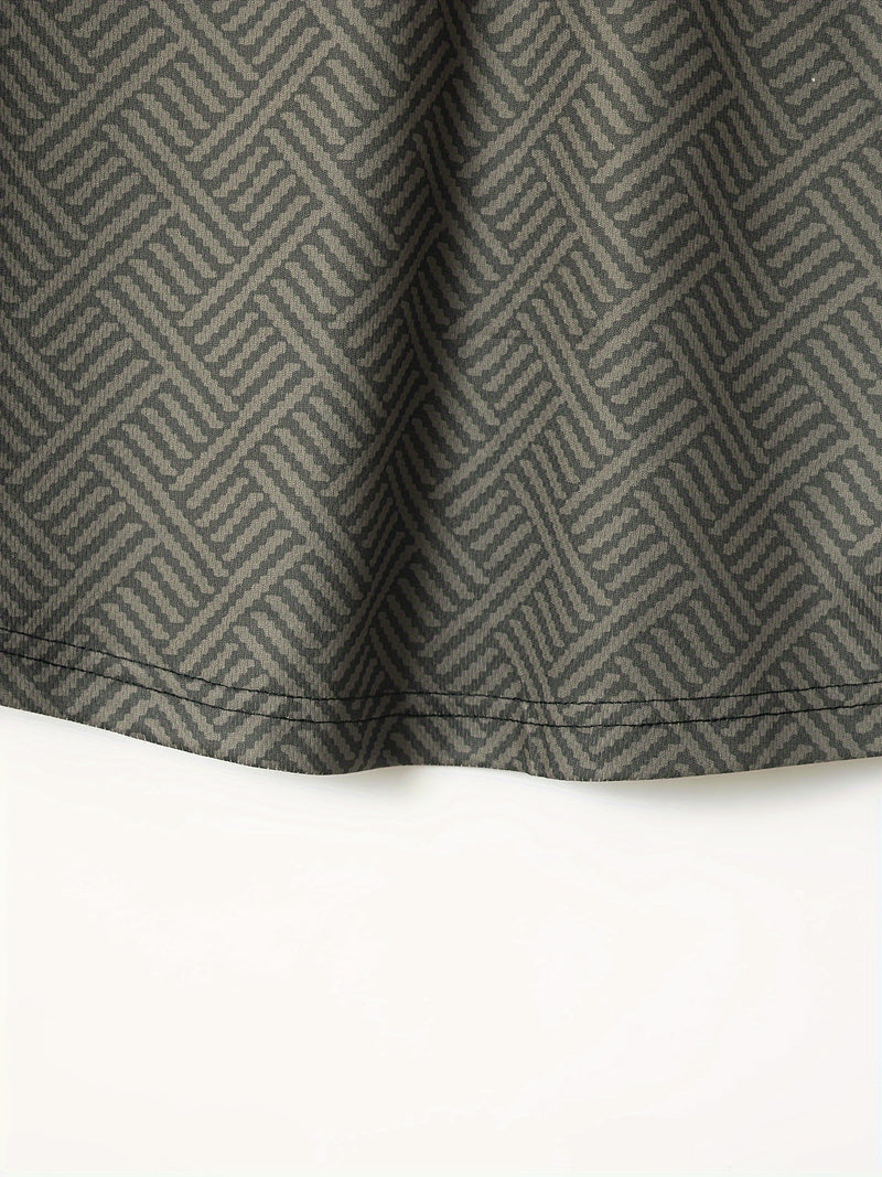 تي شيرت رجالي بأكمام قصيرة + شورت بدلة رياضية كاجوال باللون الأزرق