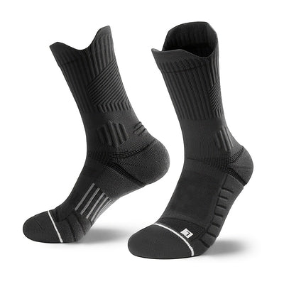 3/6/10 Double Large Size Thick Autumn And Winter Warm Pressure Relief Shockproof Non-Slip Sports Socks for Basketball, Football, Running, And Hiking for Men