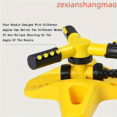 6pcs Lawn Sprinkler Set. 360° Rotating Sprinkler with Adjustable Arm, Plastic Material, Multi-Angle Rotation, Garden Irrigation System [2 4-Way Water Connections + 1 4/6 Standard Connection + 1 Multi-Function Connection]