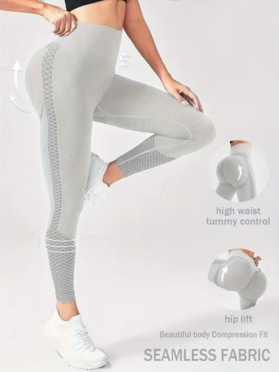 [Comfortable Sports Tights] Super Comfortable High-waisted Compression Sports Tights | Abdominal Control, Sweat-wicking, Four-way Stretch, Adjustable Length, Wide Waistband, Elegant Design - Suitable for Women, Perfect for Yo