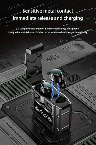 سماعات أذن لاسلكية TWS Audifonos Inalambrico 5.0 داخل الأذن مقاومة للماء، سماعة أذن صغيرة ستيريو لهاتف Xiaomi وهاتف Iphone وسماعات أذن للألعاب