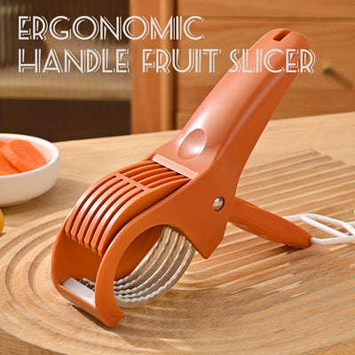 RZSYZH Multifunctional Vegetable and Fruit Slicer - Ergonomic Green Kitchen Cutter with Adjustable Blade, Durable Polypropylene for Carrots, Cucumbers, Tomatoes, and More, Vegetable Slicer And Chopper