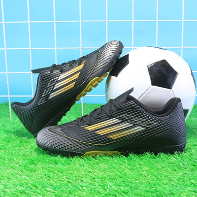 New F50 Men's & Women's All-Weather Outdoor Grass Soccer Shoes - TF Turf Cleats with Traction TPR Sole, -Slip Grip, Durable -like Upper & EVA Cushioning for Training & Matches on Grass, Sand, Field - All-Season Performance Fo