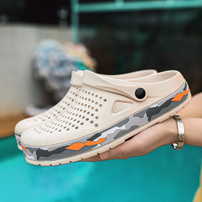 صندل رجالي قابل للتنفس، مريح وغير قابل للانزلاق، مناسب للشاطئ