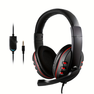 Gaming Headset With Microphone Stereo Surround Headphones Adjustable Wired Computer Gamer Earphones For PC/PS4/Xbox One Mobile