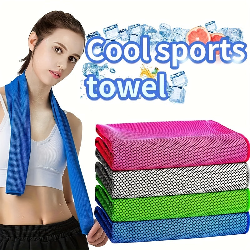 Quick-Drying Sports Towel with Storage Box and Cooling Ice Blanket for Outdoor Fitness and Camping Christmas Gift