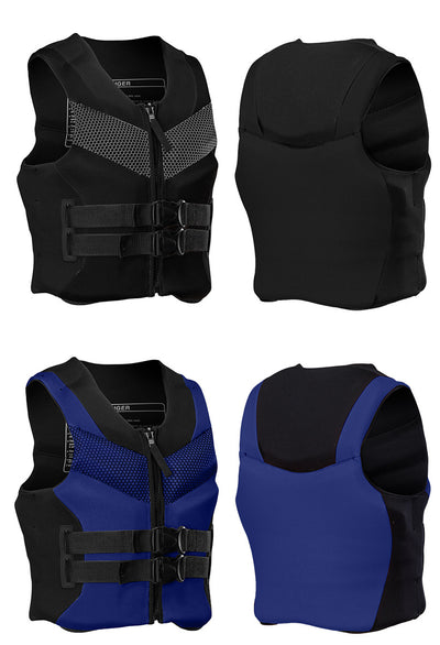 سترة نجاة مصنوعة من مادة النيوبرين للطفو والسباحة والتجديف والقوارب والكاياك للرجال والنساء البالغين والرياضات المائية وسترة نجاة للكاياك