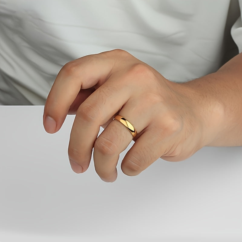 Fashion Style Tungsten Ring, 4Mm/0.38cm, Durable High-Quality Engagement Wedding Band for Men And Women