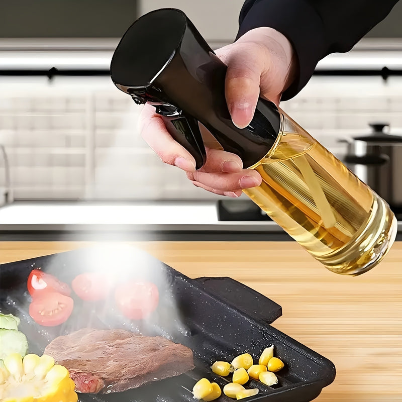 1 BPA-Free Oil Spray Bottle, Suitable for Cooking - Rectangular Design with Precision Nozzle, Ergonomic Kitchen Tool for Air Fryer, Baking, Grilling, Salad & Hair Care, Hand Wash Only, Baking Accessory, Durable Sprayer, Mist