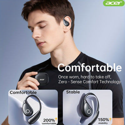 Acer TWS Wireless Headphones with Noise Cancelling, In-Ear Design, Lightweight Touch Control, Long Battery Life, HIFI Sound, Compatible with Mobile Phones, Tablets, And Laptops