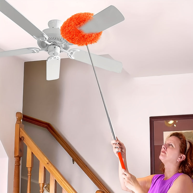 Mini Fan Brush, Ceiling Fan Dust Removal and Cleaning Duster Multi-Functional Dusting Feather Suitable for Car Furniture Fans