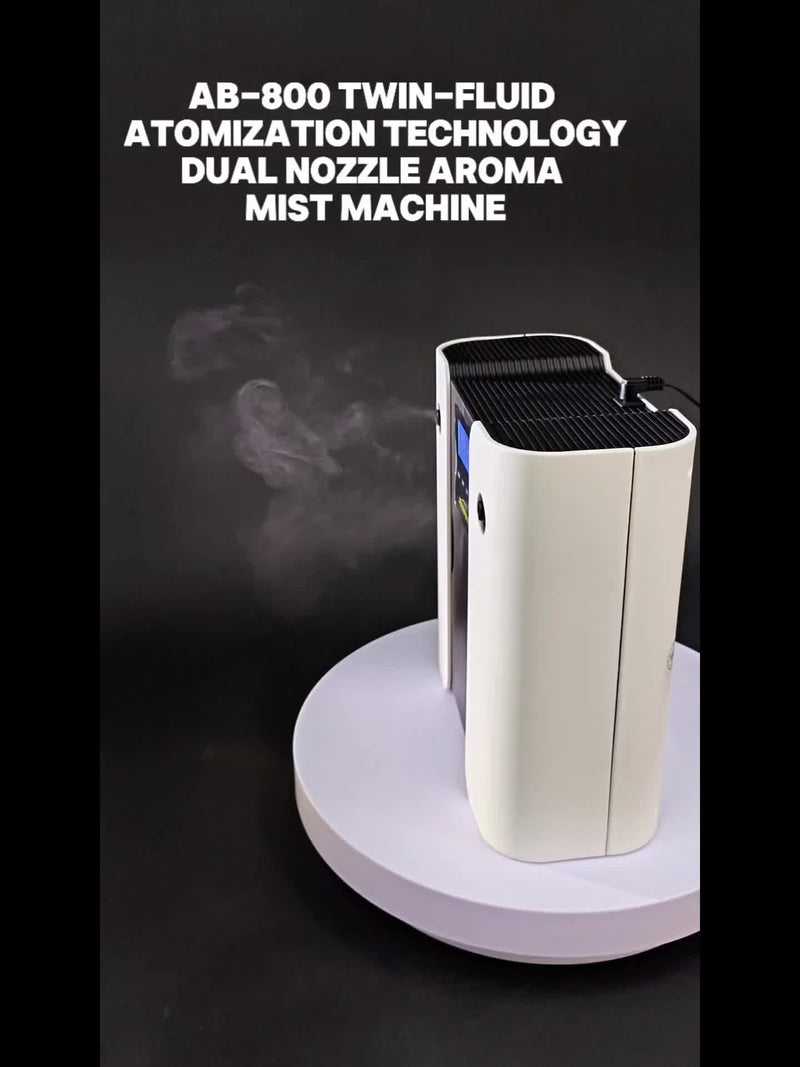 Waterless Essential Oil Diffuser for Home & Hotel, Spa, Office – Max 3000 sq ft Coverage, 2*160ml Capacity, Hotel Series Nebulizing Diffuser with Intelligent Aroma Air Dispersion, Wall-Mountable Design, Ultra-Quiet 35dB Whi