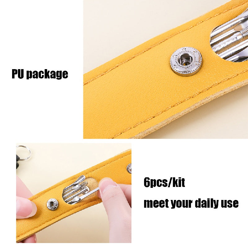 6 قطع من أدوات تنظيف الأذن وإزالة الشمع - أعواد تنظيف الأذن لإزالة شمع الأذن بسهولة وفعالية - ملعقة تنظيف الأذن للعناية الصحية للتنظيف والصيانة