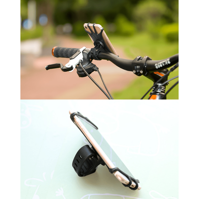 Stroller Mobile Phone Holder Rack, Universal 360 Rotatable Pram Cart Phone Holder