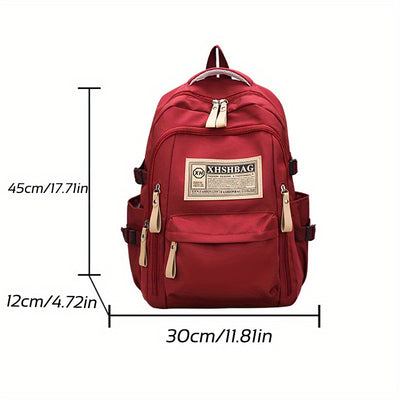 Vintage Retro   Backpack Large Capacity, School And Travel Rucksack With Multiple Pockets