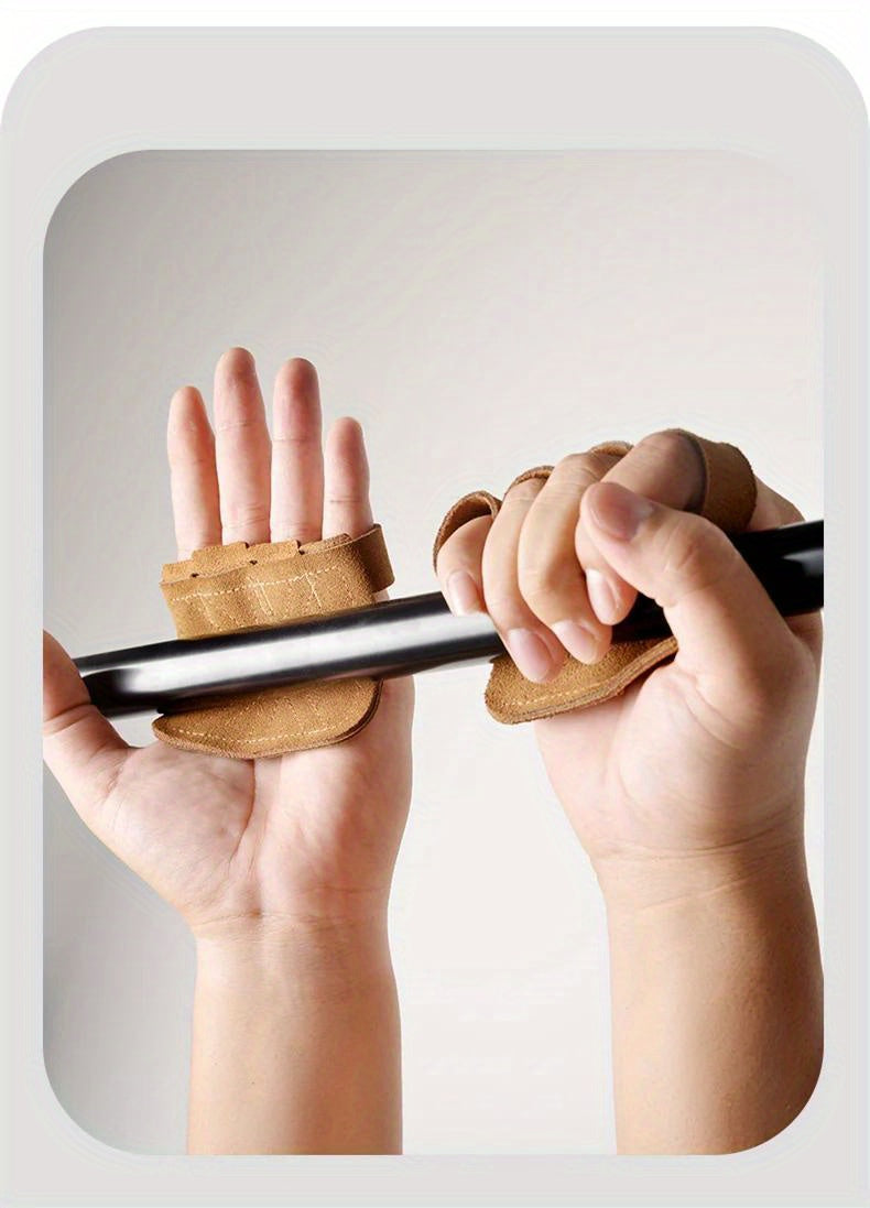 2pcs Non-slip Fitness Gloves, For Strength Training, Weight Lifting Palm Protection, Sports, Gymnastics, Pull Ups