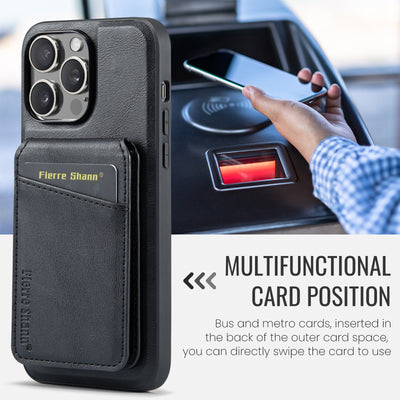 Card Insertion Magnetic Integrated Mobile Phone Case for Men And Women High-Quality Texture Mobile Phone Case Suitable for Iphone15 14 13 12 15Promax 14Pro Mobile Phone Case Protector 11 Send Girlfriend Boyfriend Gift XR