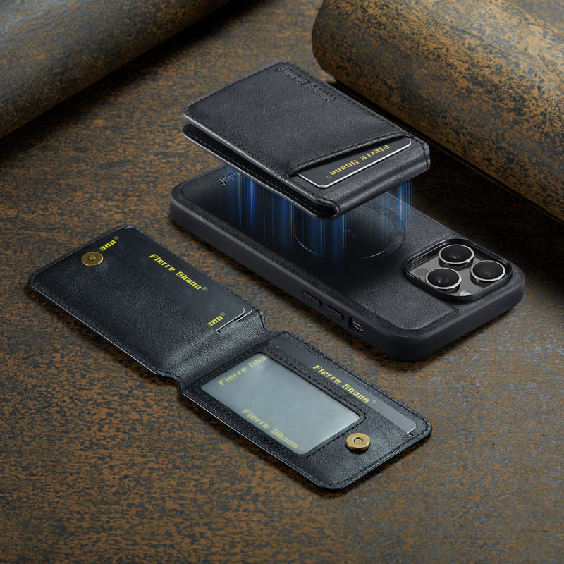 Card Insertion Magnetic Integrated Mobile Phone Case for Men And Women High-Quality Texture Mobile Phone Case Suitable for Iphone15 14 13 12 15Promax 14Pro Mobile Phone Case Protector 11 Send Girlfriend Boyfriend Gift XR