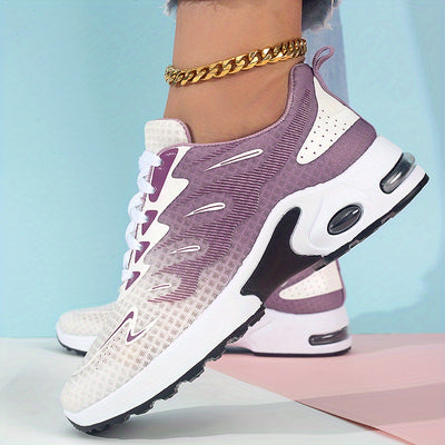 Women's Breathable Mesh Sneakers, Casual Lace Up Outdoor Shoes, Comfortable Low Top Sport Shoes