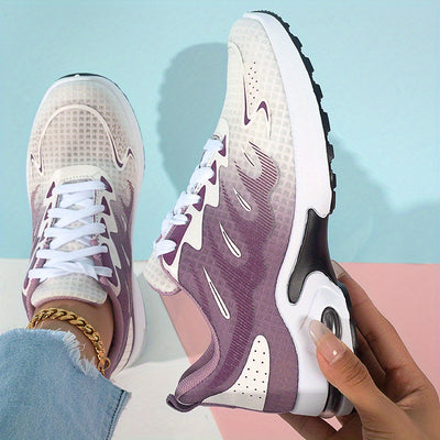 Women's Breathable Mesh Sneakers, Casual Lace Up Outdoor Shoes, Comfortable Low Top Sport Shoes