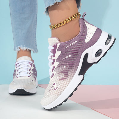 Women's Breathable Mesh Sneakers, Casual Lace Up Outdoor Shoes, Comfortable Low Top Sport Shoes