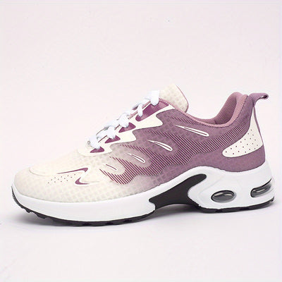 Women's Breathable Mesh Sneakers, Casual Lace Up Outdoor Shoes, Comfortable Low Top Sport Shoes