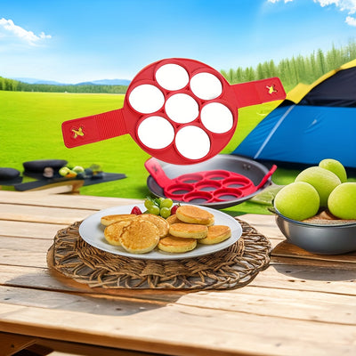 1pc, Silicone Non-Stick Pancake Mold, Egg Frying Mold, Baking Tool, Kitchen Supplies, Kitchen Accessories