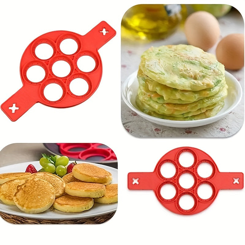 1pc, Silicone Non-Stick Pancake Mold, Egg Frying Mold, Baking Tool, Kitchen Supplies, Kitchen Accessories