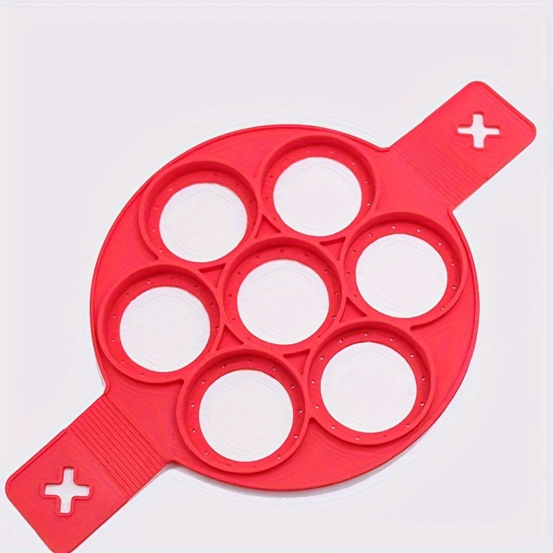 1pc, Silicone Non-Stick Pancake Mold, Egg Frying Mold, Baking Tool, Kitchen Supplies, Kitchen Accessories