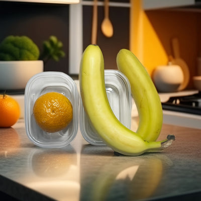 10pcs Blue and Clear Plastic Food Storage Containers with Leak-Proof Lids, 12-Month Use - Microwave & Dishwasher Safe | Stackable, Durable for Office, School, Picnics, Travel & Organization